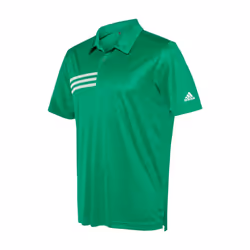 adidas Mens 3-Stripes Chest Sport Shirt (A324) - Team Green XX-Large