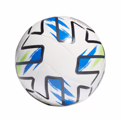 adidas Unisex-Adult MLS Nativo XXV Club Ball  White/Solar Green/Glory Blue/Black  3