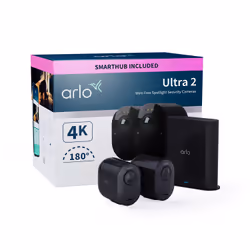 Arlo Ultra 2 Outdoor Security Camera, 2-pack black - Additional view 4