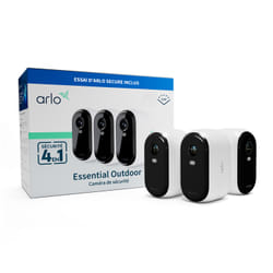 Arlo Essential Outdoor Security Camera, 3-pack