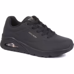 Skechers Uno Stand On Air Womens Ladies Cushioned Running Black Trainer - Black Black, UK 5.5