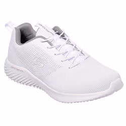 Skechers Mens 2021 Bounder Slip On Mesh Memory Foam Trainers - UK 10.5, White