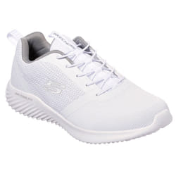 Skechers Mens 2021 Bounder Slip On Mesh Memory Foam Trainers - UK 10.5, White