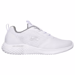 Skechers Mens 2021 Bounder Slip On Mesh Memory Foam Trainers - UK 10.5, White