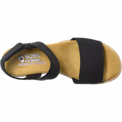 Skechers BOBS Women's Desert Kiss-Stretch Quarter Strap Sandal Flat  B