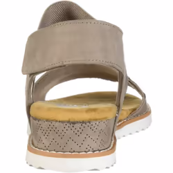 Skechers BOBS womens Desert KissStretch Quarter strap sandal Flat  taupe  85 M US