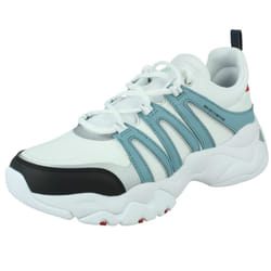 Ladies Skechers Casual Lace Up Trainers D'Lites 3.0 Trendy Feels 12957 - White, UK 4