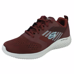 Mens Skechers Lace Up Trainers Zenway 52683 - Black, UK 6.5