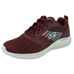 Mens Skechers Lace Up Trainers Zenway 52683 - Black, UK 6.5