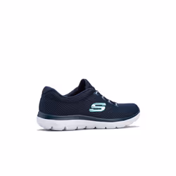 Women's Skechers Summits Quick Lapse Trainers in Blue - UK 4