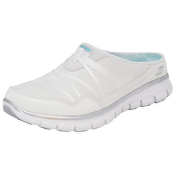 Skechers Sport Women's Air Streamer White/Silver Slip-On Mule 10 M US