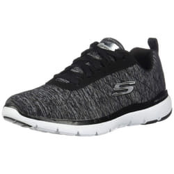 Skechers Women's Flex Appeal 3.0-Insiders Sneaker  Black/White  6.5 M