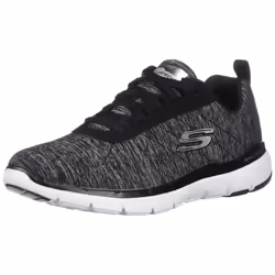 Skechers Women's Flex Appeal 3.0-Insiders Sneaker Black/White 7.5 M