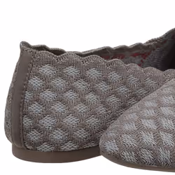Skechers Women's Cleo-Honeycomb Ballet Flat  Dark Taupe  5