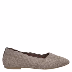 Skechers womens Cleo - Honeycomb Ballet Flat  Dark Taupe  8.5 US