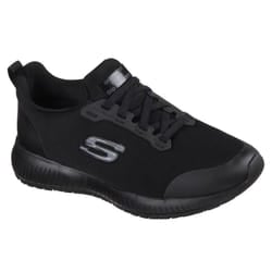 Skechers: Womens Squad SR Lace Up Safety Black size UK3 - 3, Black