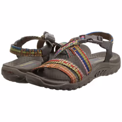 Skechers Women's Reggae-SEW ME-Boho Woven Strappy Slingback Sandal  Ta