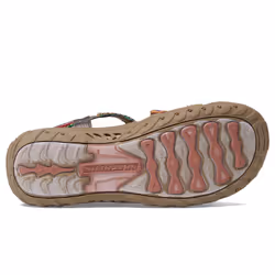 Skechers Women's Reggae-Sew Me-Boho Woven Strappy Slingback Sandal, Taupe Multi, 8