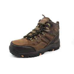 Skechers mens Relaxed Fit Resment Traven Hiking Boot  Dark Brown 1  12
