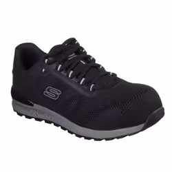 Skechers Mens Bulklin Lace Up Safety Shoes - 7 UK, Black