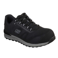 Skechers Mens Bulklin Lace Up Safety Shoes - 9 UK, Black