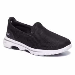 Skechers Women's Go Walk 5 Sneaker  Black/White  10