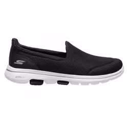 Skechers Women's Go Walk 5 Sneaker  Black/White  7 Wide