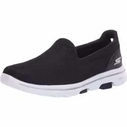Skechers Women's Go Walk 5 Sneaker Black/White 11 Wide