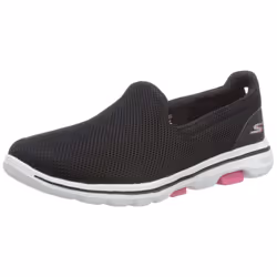 Skechers Women's Sneaker Black/Hot Pink 6.5