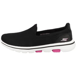 Skechers Women's Go Walk 5 Sneaker  Black/Hot Pink  7