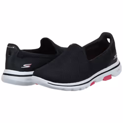 Skechers Women's Sneaker  Black/Hot Pink  8.5