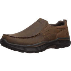 Skechers mens Expended -Sevenoleather Slip on Leather Slip Moccasin  Cdb  10.5 X-Wide US