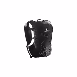 Salomon Agile 12 Set Unisex Backpack for Long Excursions with 2 Flasks (500ml), Perfect for Running, Hiking and Training, Bla ...