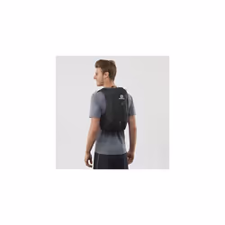 Salomon Agile 12 Set Unisex Backpack for Long Excursions with 2 Flasks (500ml), Perfect for Running, Hiking and Training, Black