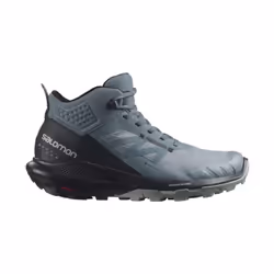 Salomon Women's OUTPULSE Mid Gore-Tex Hiking Boots for Women  Stormy Weather/Black/Wrought Iron  11