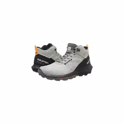 SALOMON Men's Outpulse Mid GTX Climbing Shoe, Wrought Iron/Black/Vibrant Orange, 10 UK