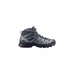 Salomon X Ultra Pioneer Mid ClimaSalomon Waterproof Women's Hiking Shoes, All Weather, Secure Foothold, and Stable and Cushioned, Ebony, 5