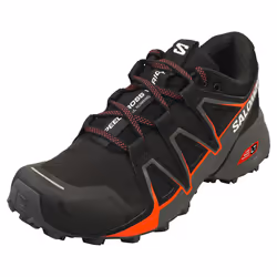 Salomon Speedcross Vario 2 Womens Running Trainers in Black Red - 5.5