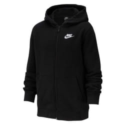 Nike Boy's NSW Club Full Zip Hoodie  Black/Black/White  Small