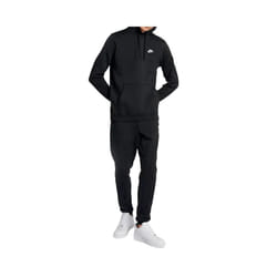 NIKE Club Mens Full Tracksuits Hoodie Joggers Casual Sweat Gym Bottom Black S-XL - Black, Full Tracksuit