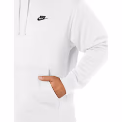 NIKE Pull Over Hoodie  White/White/Black  3X-Large-T