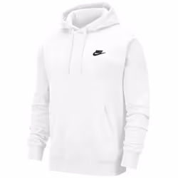 NIKE Pull Over Hoodie  White/White/Black  3X-Large-T