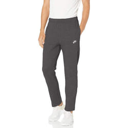 Nike Men's NSW Club Pant Open Hem  Charcoal Heather/Anthracite/White  Small