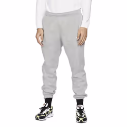 Nike Men's Club Open-Hemmed Pants Gray | Gray | White XL