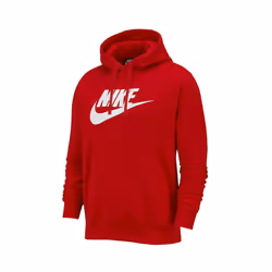NIKE Mens Hoodie BV2973 Sportswear Club Fleece Graphic - L, Red