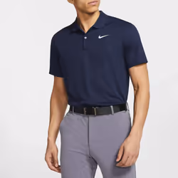 Nike Men's Nike Dri-fit Victory Polo  Obsidian/White  X-Large
