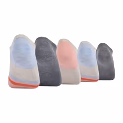 Timberland Women's 5-Pack No Show Liner Socks  Chambray Multi Stripe