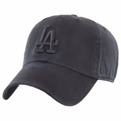 47 Brand Los Angeles Dodgers Clean Up Cap - Black Colour: Black
