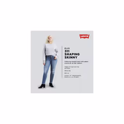 Levi's Women's Plus-size 311 Shaping Skinny Jeans  -Maui Views  38 US 22 R