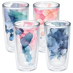 Tervis Made in USA Double Walled Inkreel  Crystal Nature Collection Insulated Tumbler Cup Keeps Drinks Cold  Hot  16oz 4pk  As